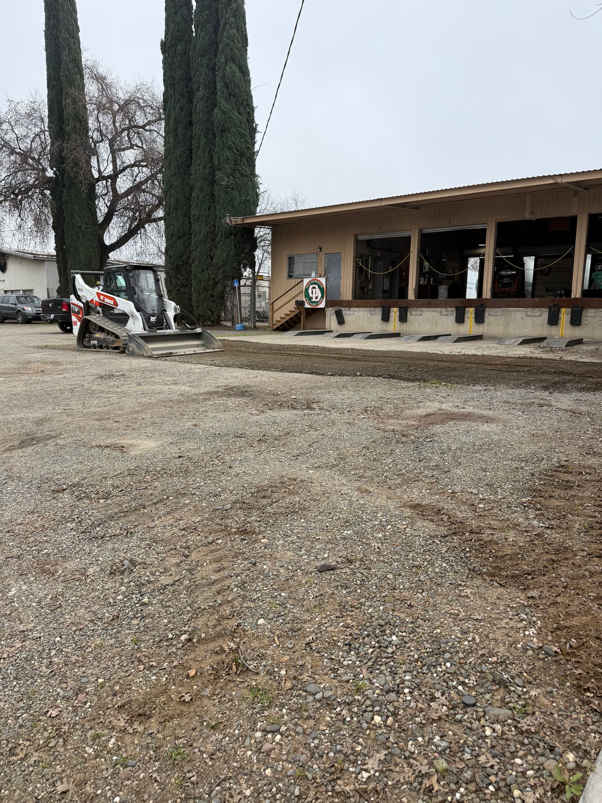 Trucking Yard Grading and Compaction in Chico