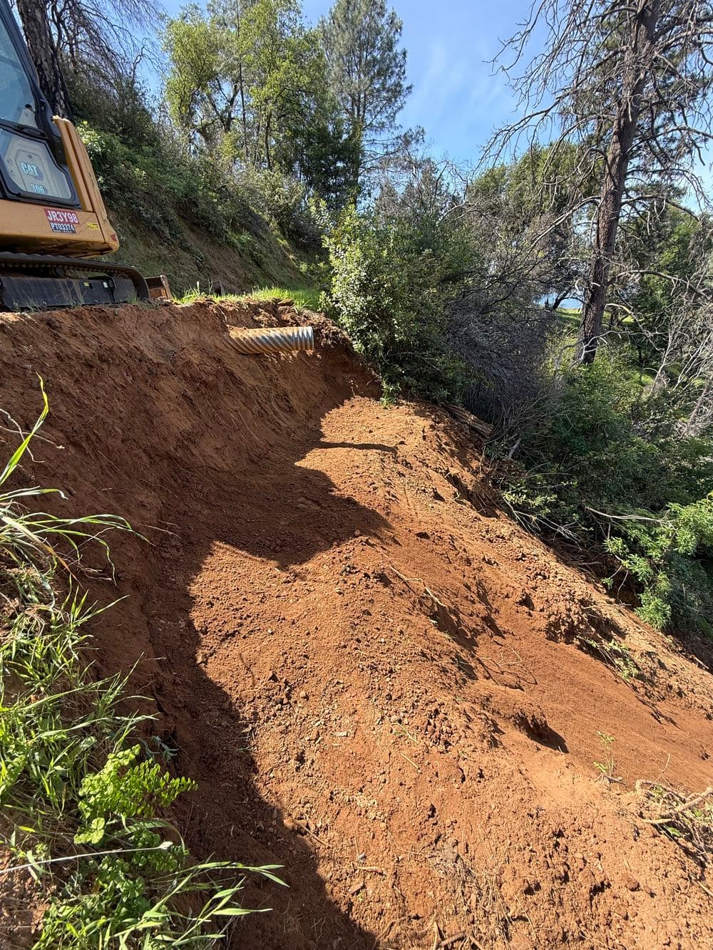 Gallery photos for Landslide Roadway Repair with Retaining Wall and Drainage in Oroville: Image #4