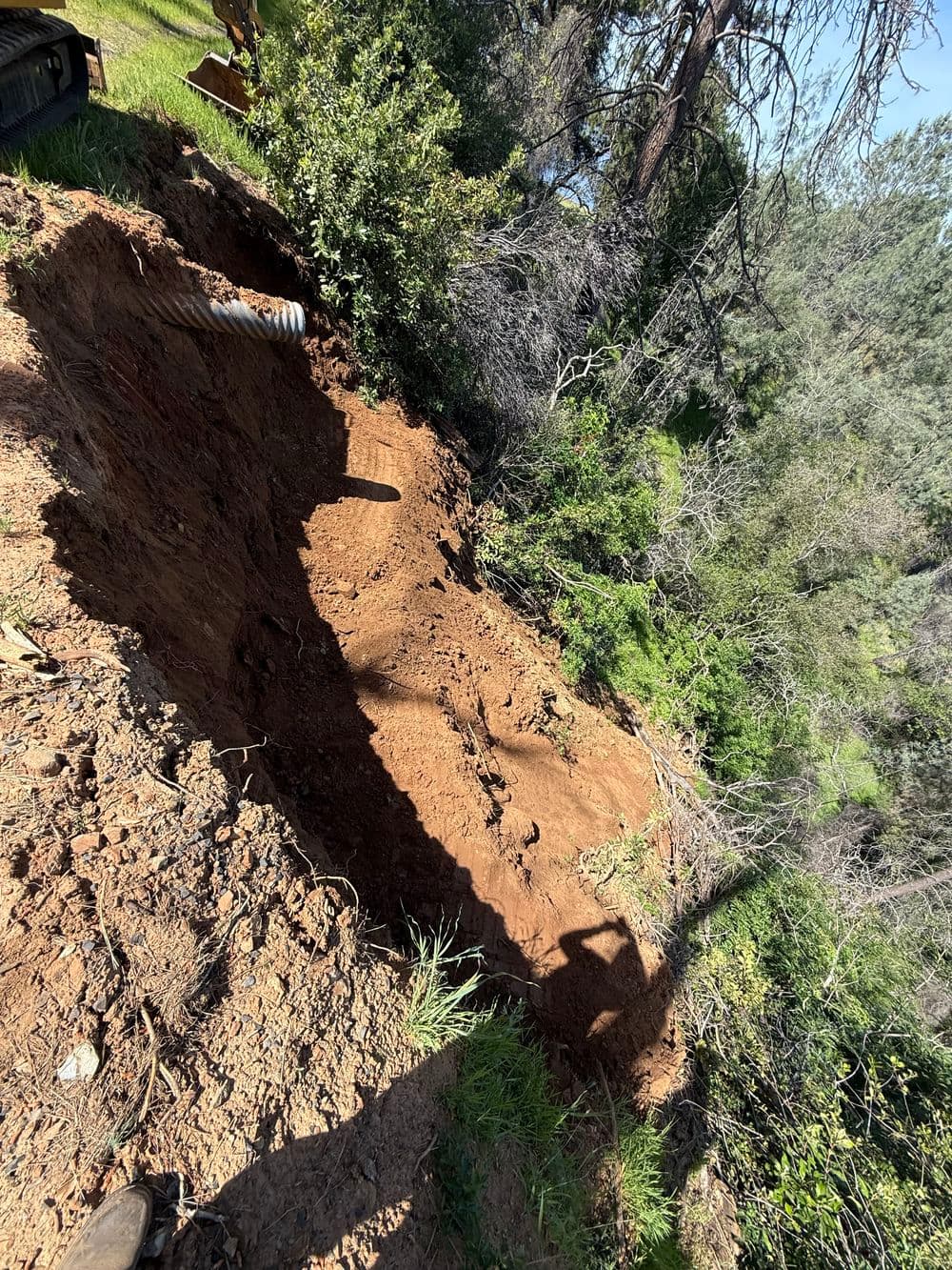 Gallery photos for Landslide Roadway Repair with Retaining Wall and Drainage in Oroville: Image #5