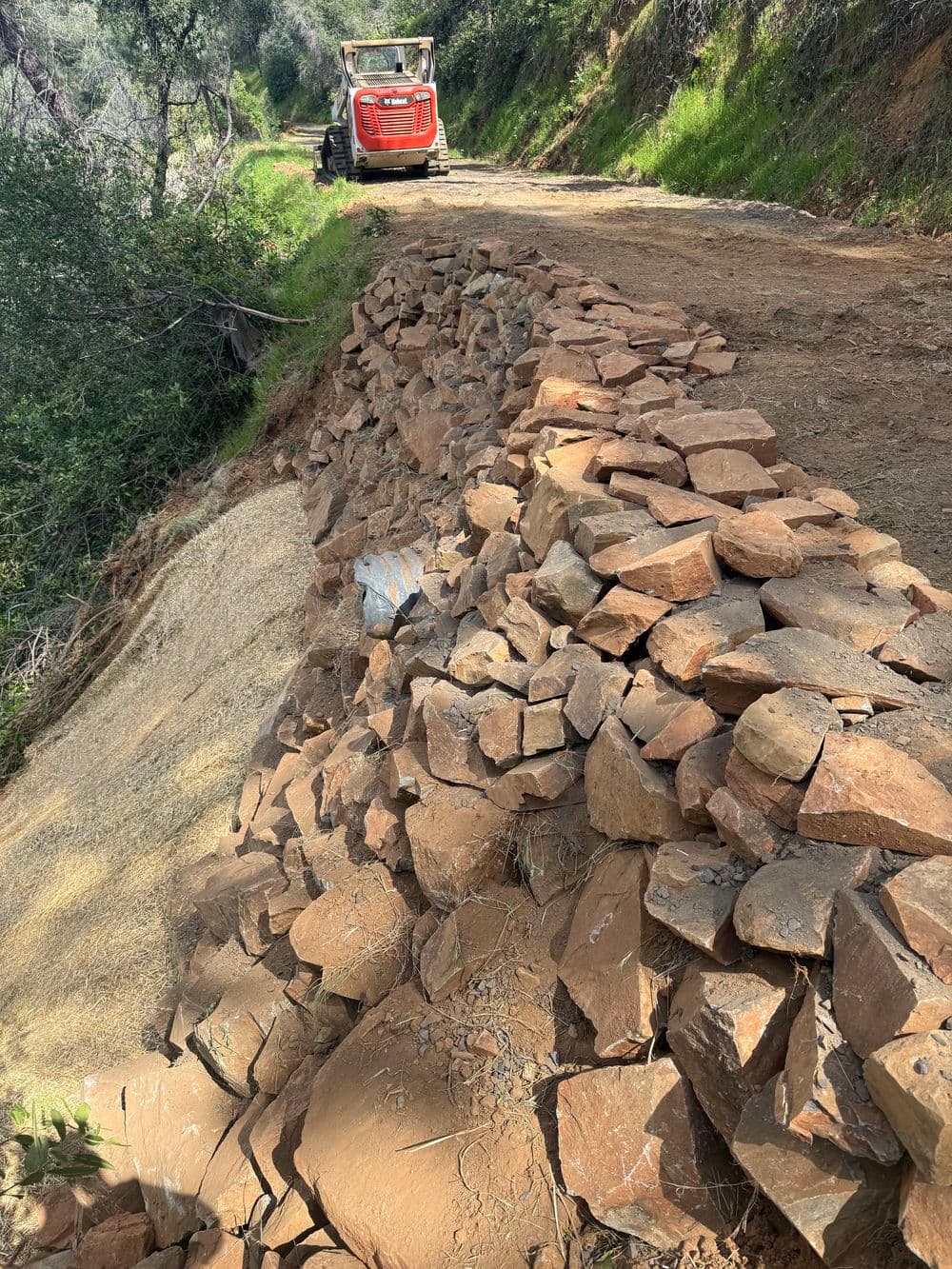Gallery photos for Landslide Roadway Repair with Retaining Wall and Drainage in Oroville: Image #10