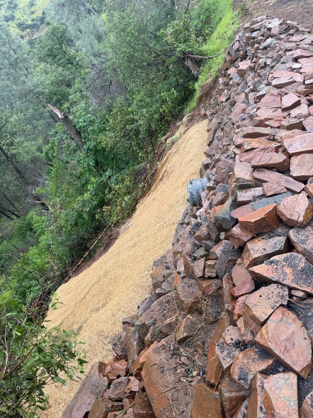 Gallery photos for Landslide Roadway Repair with Retaining Wall and Drainage in Oroville: Image #11