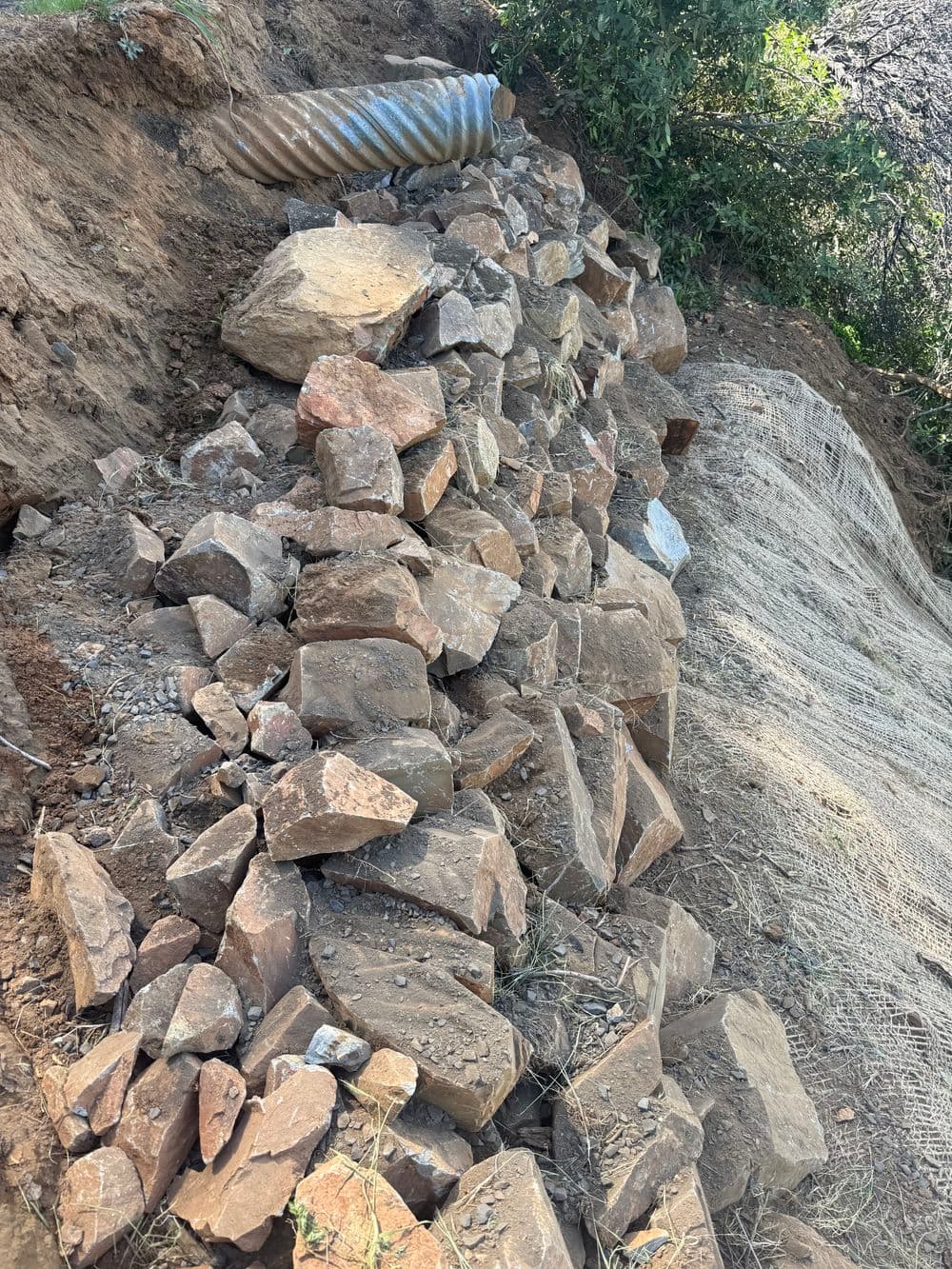Gallery photos for Landslide Roadway Repair with Retaining Wall and Drainage in Oroville: Image #9