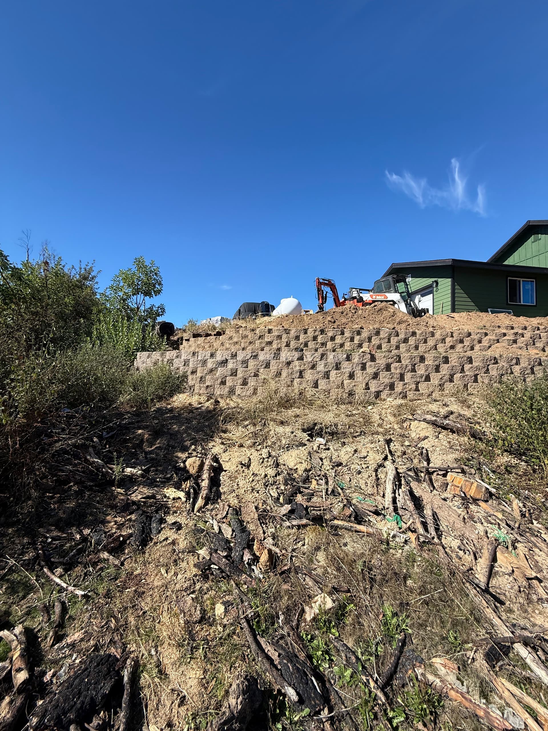 Gallery photos for Retaining Wall and Yard Transformation in Berry Creek: Image #2